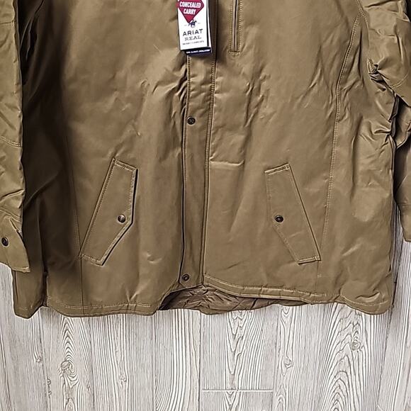 Ariat Ladies Real Grizzly Insulated Conceal Carry Cub Brown Jacket Womens XXL - Picture 3 of 14